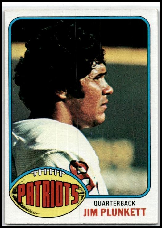 1976 Topps #104 Jim Plunkett New England Patriots