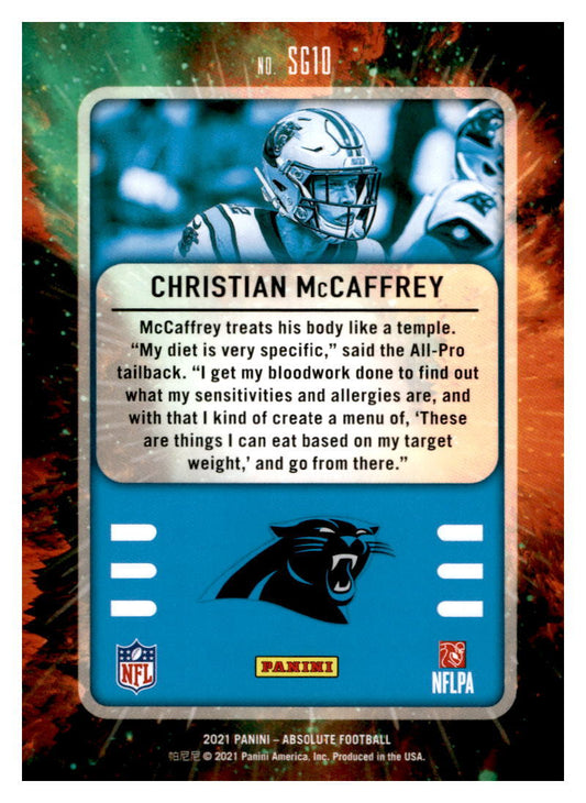 2021 Panini Absolute #SG10 Christian McCaffrey    SN5