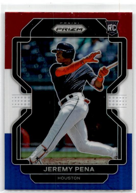 2022 Panini Prizm Red/White/Blue Prizm #17 Jeremy Pena Rookie Houston Astros