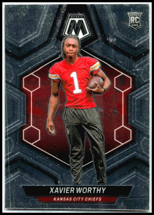 2024 Panini Mosaic #328 Xavier Worthy Rookie Kansas City Chiefs
