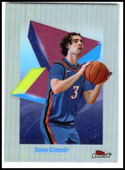 2024-25 Finest Refractor #16 Josh Giddey Chicago Bulls