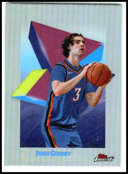 2024-25 Finest Refractor #16 Josh Giddey Chicago Bulls