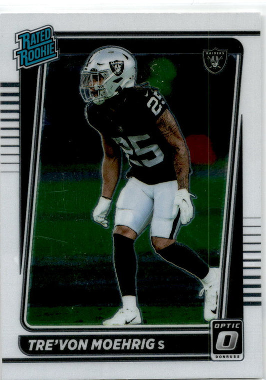 2021 Donruss Optic #271 Tre'von Moehrig Rookie Las Vegas Raiders