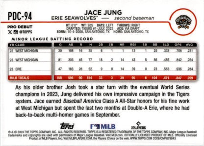 2024 Topps Pro Debut Chrome #PDC-94 Jace Jung