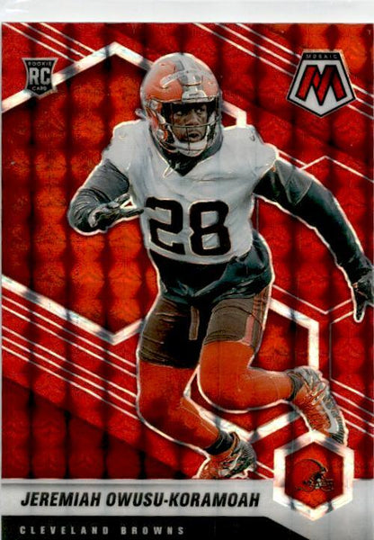 2021 Panini Mosaic Prizm Red #365 Jeremiah Owusu-Koramoah Rookie Browns