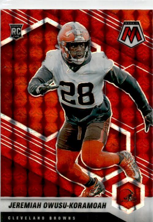 2021 Panini Mosaic Prizm Red #365 Jeremiah Owusu-Koramoah Rookie Browns