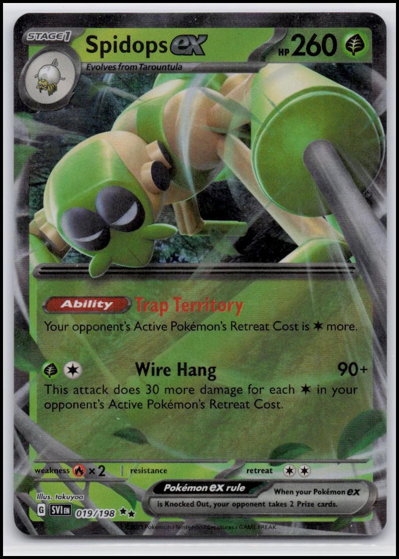 SV01: Scarlet & Violet Base Set #019/198 Spidops ex