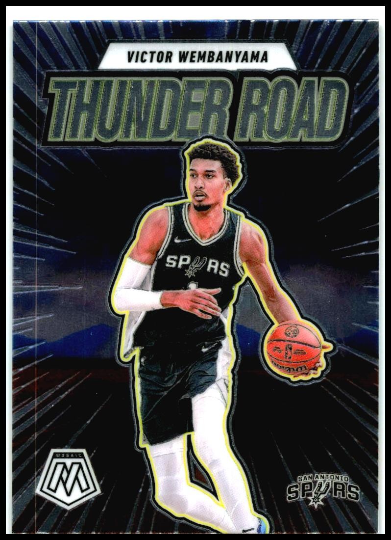 2024-25 Panini Mosaic Thunder Road #8 Victor Wembanyama San Antonio Spurs