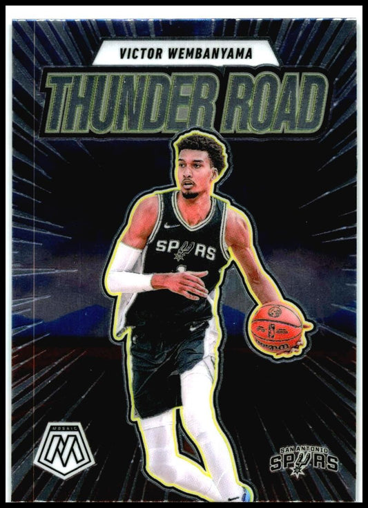 2024-25 Panini Mosaic Thunder Road #8 Victor Wembanyama San Antonio Spurs