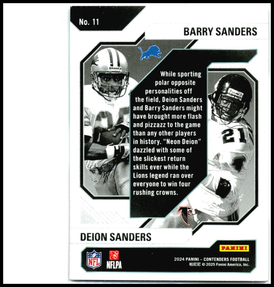2024 Panini Contenders Historic Draft Class Contenders #11 Sanders / Deion