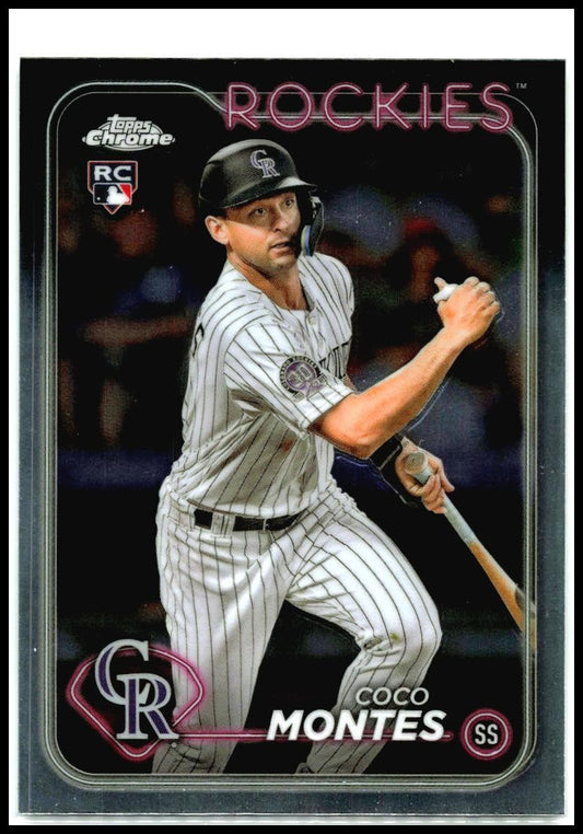 2024 Topps Chrome #182 Coco Montes Rookie Colorado Rockies