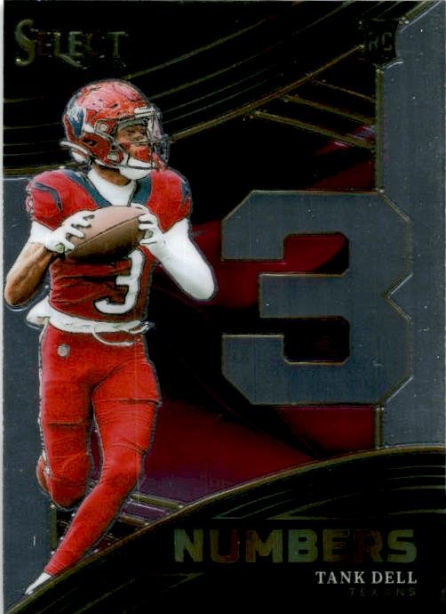 2023 Panini Select Select Numbers #NMB-NTD Tank Dell Houston Texans