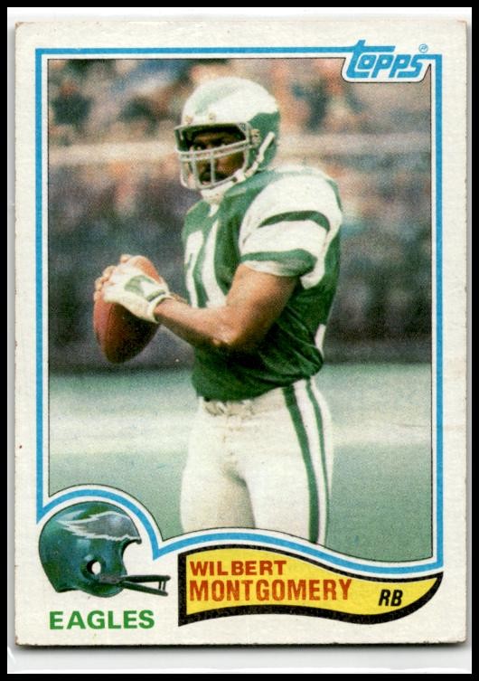 1982 Topps #452 Wilbert Montgomery Philadelphia Eagles