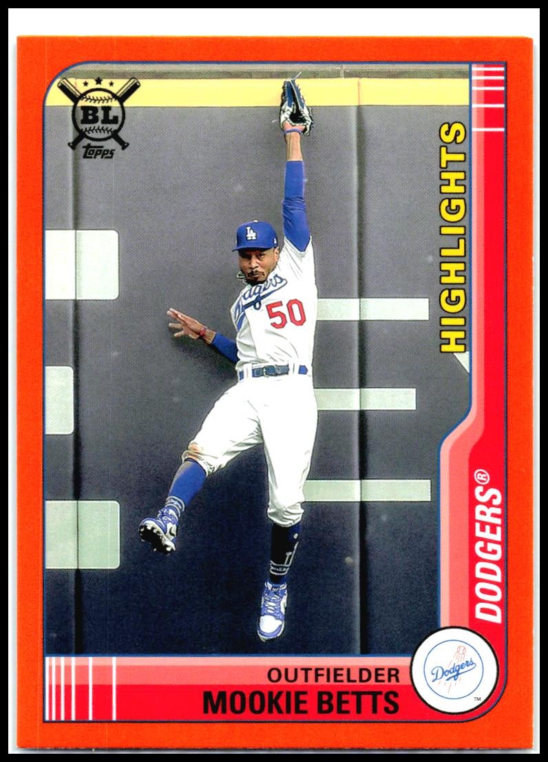 2021 Topps Big League Orange #298 Mookie Betts Los Angeles Dodgers