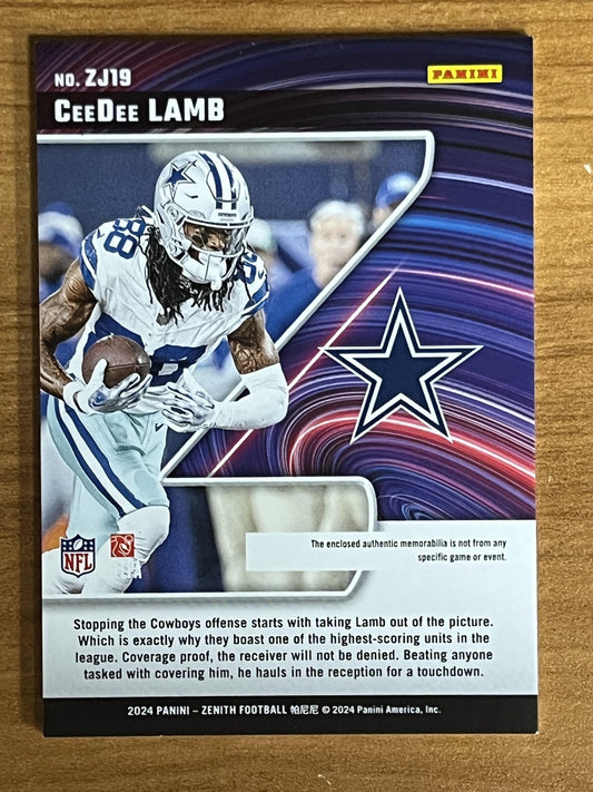 2024 Panini Zenith Z Jersey #ZJ19 CeeDee Lamb Dallas Cowboys