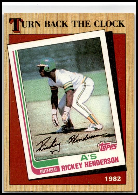 1987 Topps #311 Rickey Henderson Oakland Athletics
