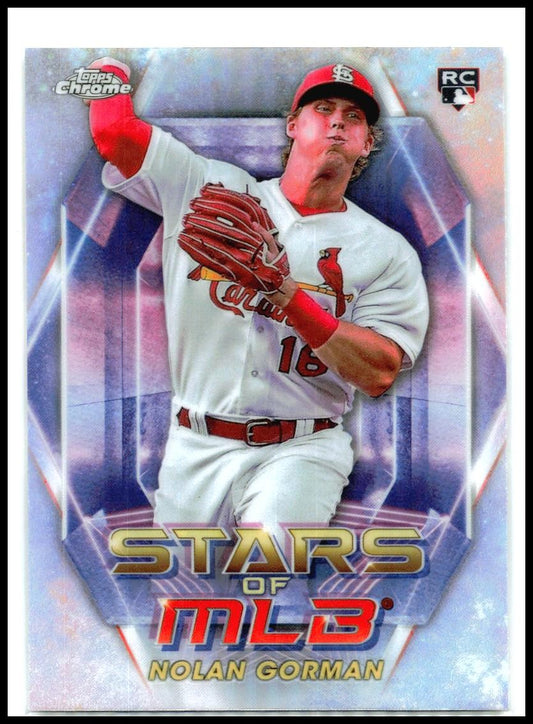 2023 Topps Stars of MLB Chrome #SMLBC-23 Nolan Gorman St. Louis Cardinals