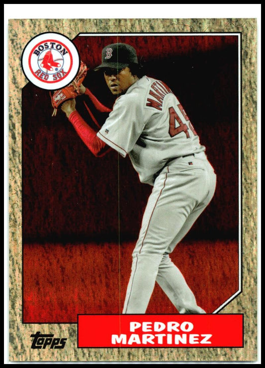 2022 Topps Archives Orange Hot Foil #231 Pedro Martinez #/15 Boston Red Sox