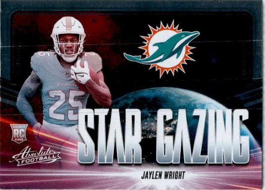 2024 Panini Absolute Star Gazing #SG-JWT Jaylen Wright Miami Dolphins
