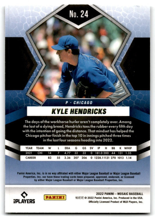 2022 Panini Mosaic Kyle Hendricks Chicago Cubs #24