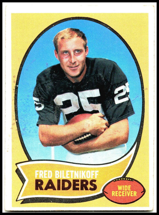 1970 Topps #85 Fred Biletnikoff Oakland Raiders