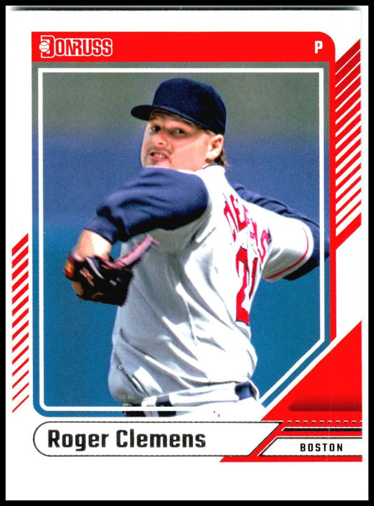 2024 Donruss On Fire #41 Roger Clemens #/75 Boston Red Sox