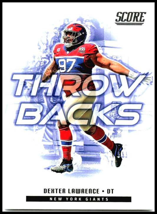 2025 Score Throwbacks #16 Dexter Lawrence New York Giants