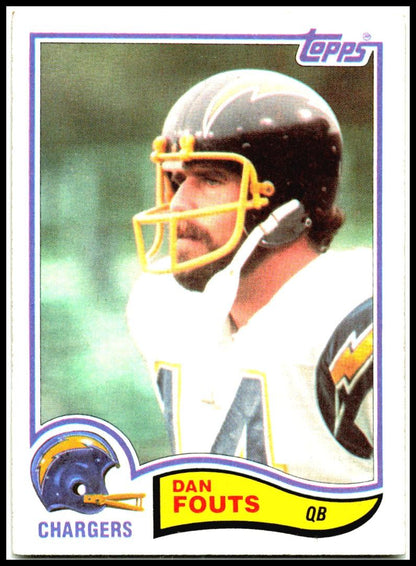 1982 Topps #230 Dan Fouts San Diego Chargers