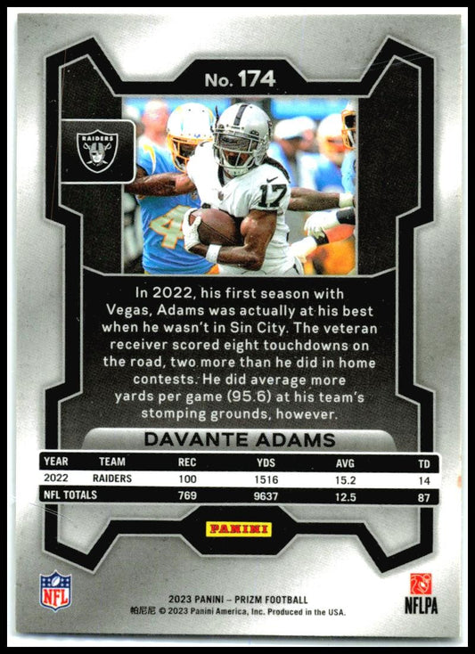2023 Panini Prizm #174 Davante Adams Texas Longhorns