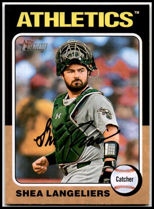 2024 Topps Heritage #538 Shea Langeliers Oakland Athletics