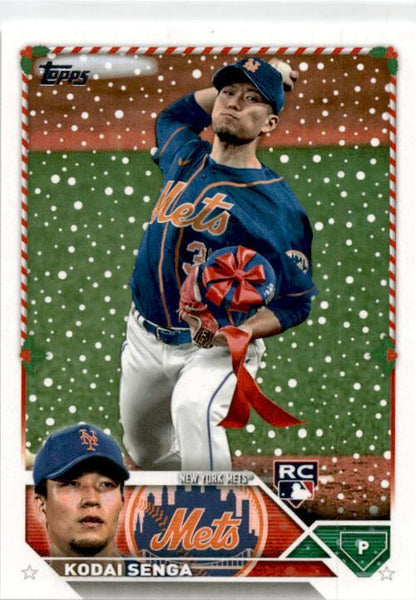 2023 Topps Holiday #H198d Kodai Senga New York Mets
