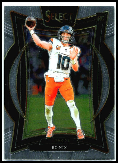 2024 Panini Select #30 Bo Nix Rookie Denver Broncos