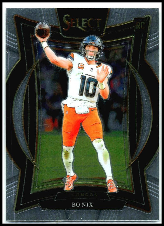 2024 Panini Select #30 Bo Nix Rookie Denver Broncos