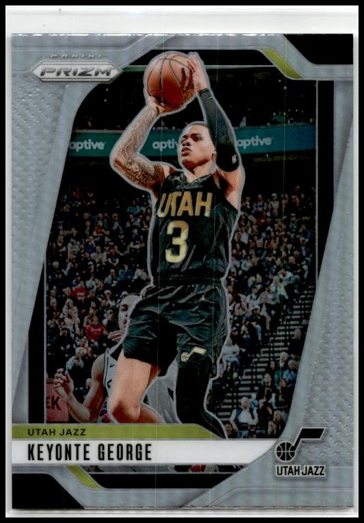 2024-25 Panini Prizm Prizms Silver #87 Keyonte George Utah Jazz