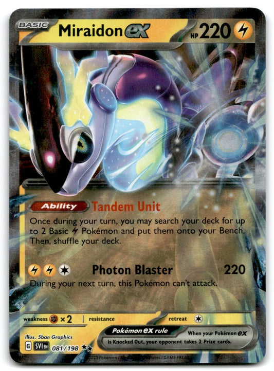 2023 Scarlet & Violet Miraidon ex Basic/Double Rare #81