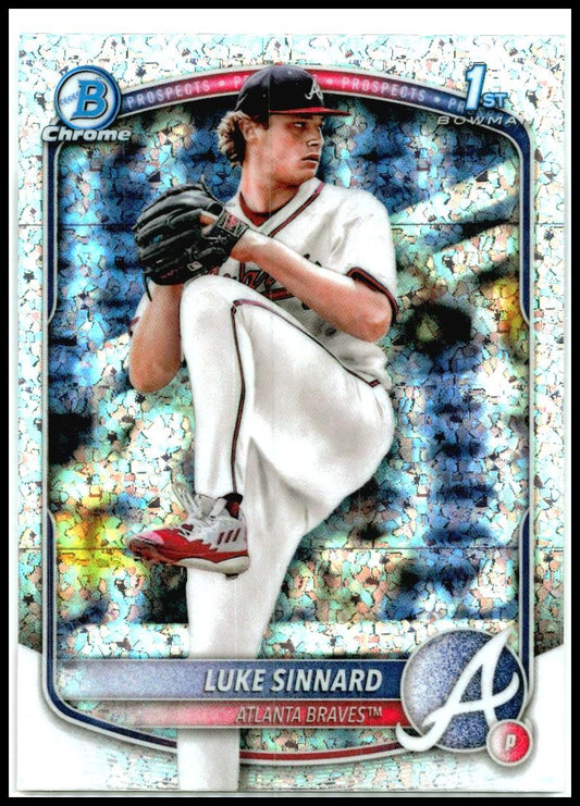 2025 Bowman Chrome Speckle #BP-62 Luke Sinnard Atlanta Braves