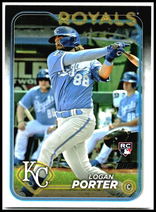 2024 Topps #666 Logan Porter Rookie Kansas City Royals