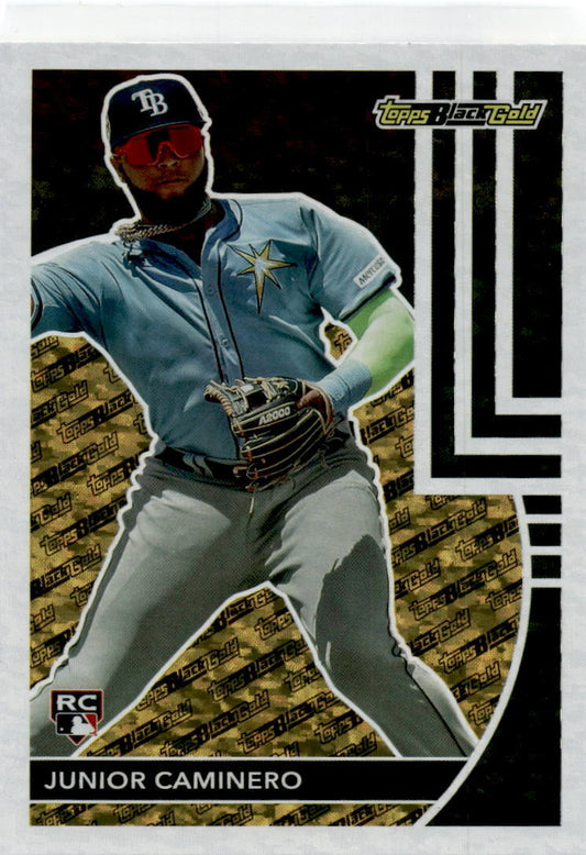 2024 Topps Update Topps Black Gold #BG-12 Junior Caminero Rays