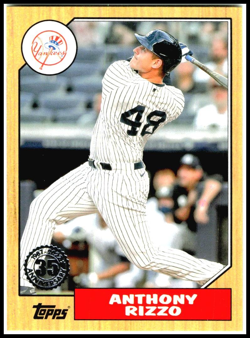 2022 Topps 1987 Topps Baseball 35th Anniversary #T87-58 Anthony Rizzo New York