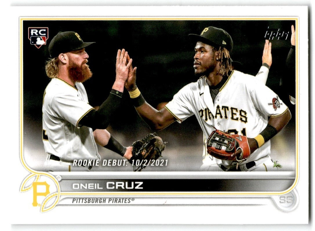 2022 Topps Update Oneil Cruz Pittsburgh Pirates #US113
