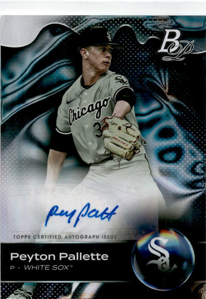 2023 Bowman Platinum #TOP-52 Peyton Pallette Auto Chicago White Sox