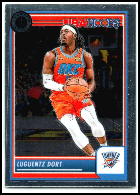 2023-24 Hoops Premium Stock #193 Luguentz Dort Oklahoma City Thunder