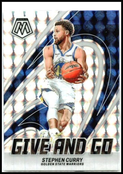 2023-24 Panini Mosaic Give and Go Mosaic #1 Stephen Curry Golden State Warriors