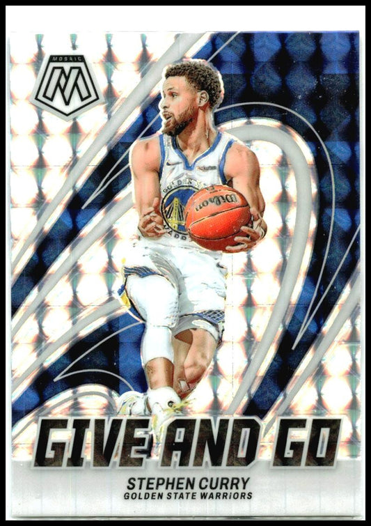 2023-24 Panini Mosaic Give and Go Mosaic #1 Stephen Curry Golden State Warriors