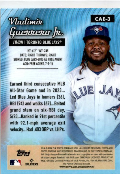 2024 Topps Chrome Chrome All-Etch #CAE-3 Vladimir Guerrero Jr. Toronto Blue Jays
