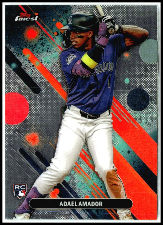 2025 Topps Finest #65 Adael Amdor Rookie Rockies