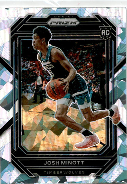 2023 Prizm Cracked Ice #238 Josh Minott Minnesota Timberwolves