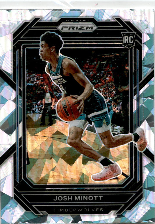 2023 Prizm Cracked Ice #238 Josh Minott Minnesota Timberwolves