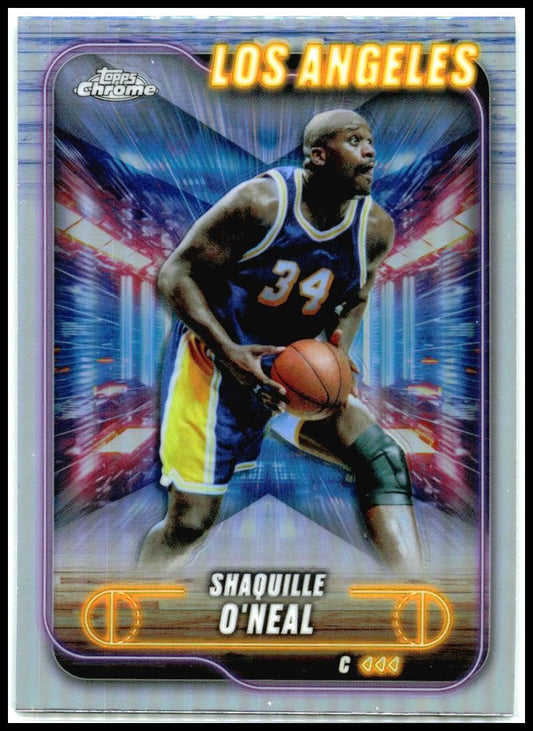 2024-25 Topps Chrome Refractor #171 Shaquille O'Neal Los Angeles Lakers