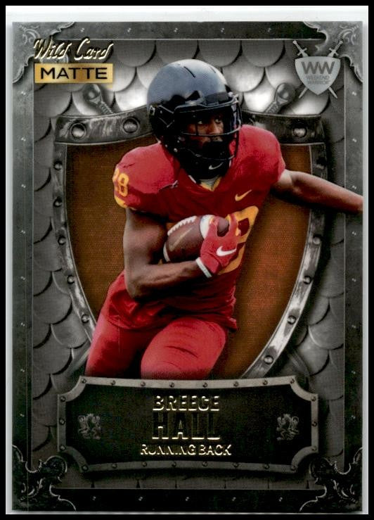 2022 Wild Card Matte #WW-4 Breece Hall Iowa State Cyclones